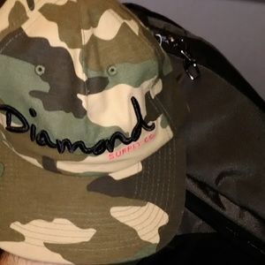 Diamond Supply co. Camo strapback hat